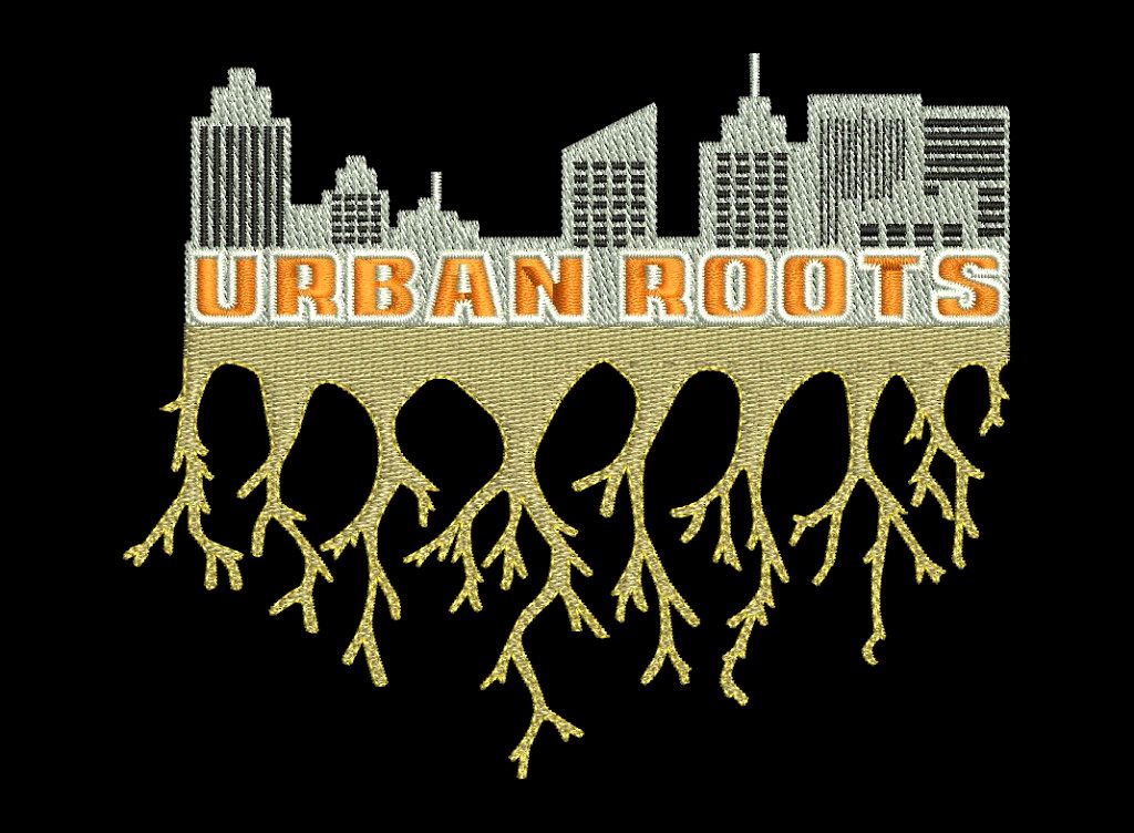 Urban Roots logo stitch preview