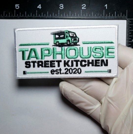 TapHouse Street Kitchen embroidered patch sew-out